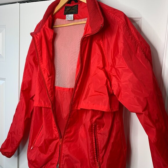 Eddie Bauer Red Lightwieght Windbreaker - Picture 7 of 10